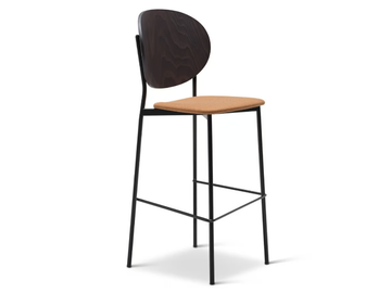 COCO METAL 361-M - High steel stool with back by Origins 1971 - view 2